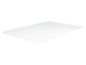 Un matelas blanc avec un motif ondulé.