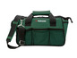 Sac à outils vert avec logo Parkside et bandoulière.