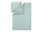 Parure de lit vert menthe avec motif floral