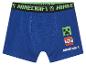 Boxers Minecraft pour enfant, bleu, avec logo Minecraft.