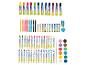 Crayons, feutres et peinture Crelando : un ensemble complet pour les artistes en herbe.