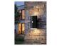 Applique murale extérieure LED LIVARNO home avec capteur sur un mur en briques.