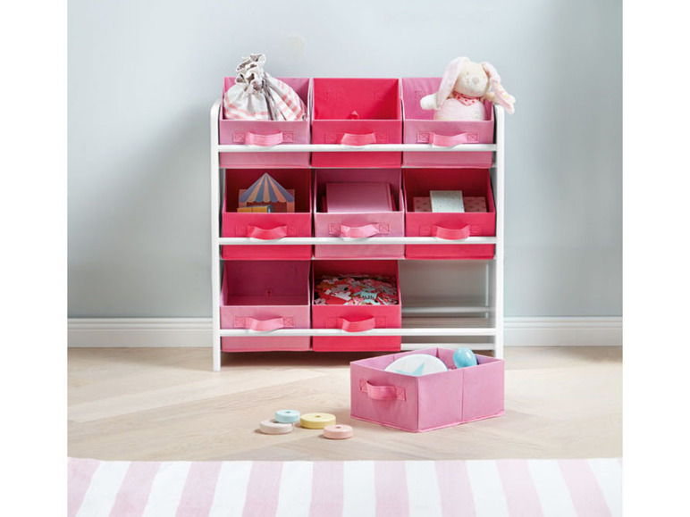 Aller en mode plein écran : LIVARNO home Meuble de rangement pour enfants, avec 9 boîtes textiles - Image 4