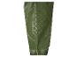 Bottes en caoutchouc vert olive avec renforts.
