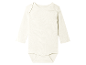 Body bébé beige manches longues.