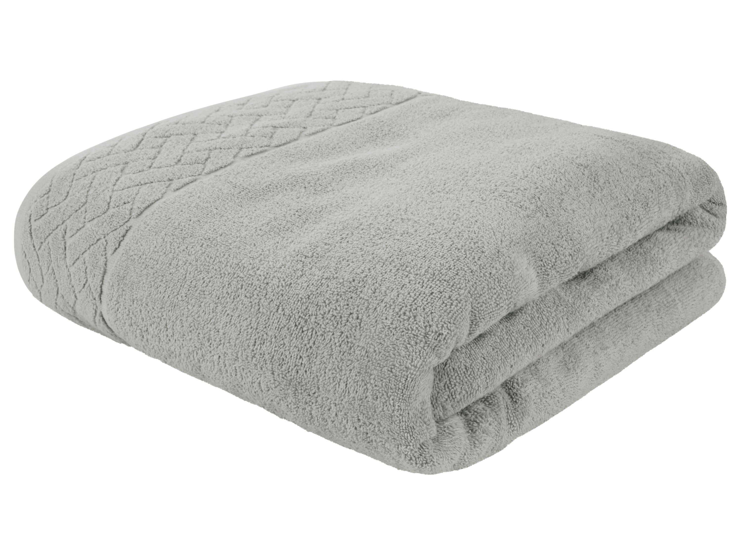 LIVARNO home Serviette de toilette en éponge, 100 x 150 cm (gris)