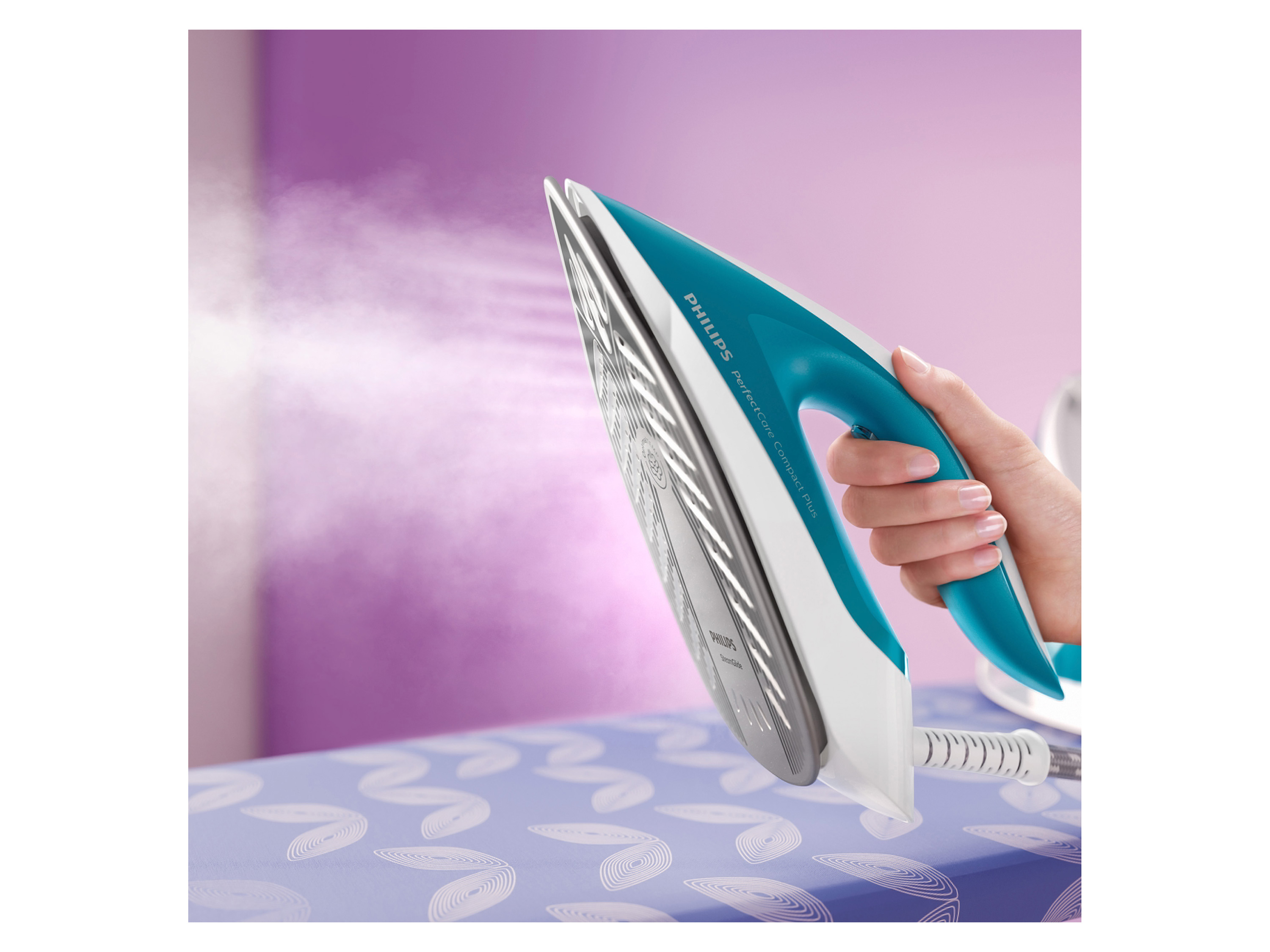 Philips Centrale vapeur PerfectCare Compact Plus GC7920/20 Blanc - vue 4