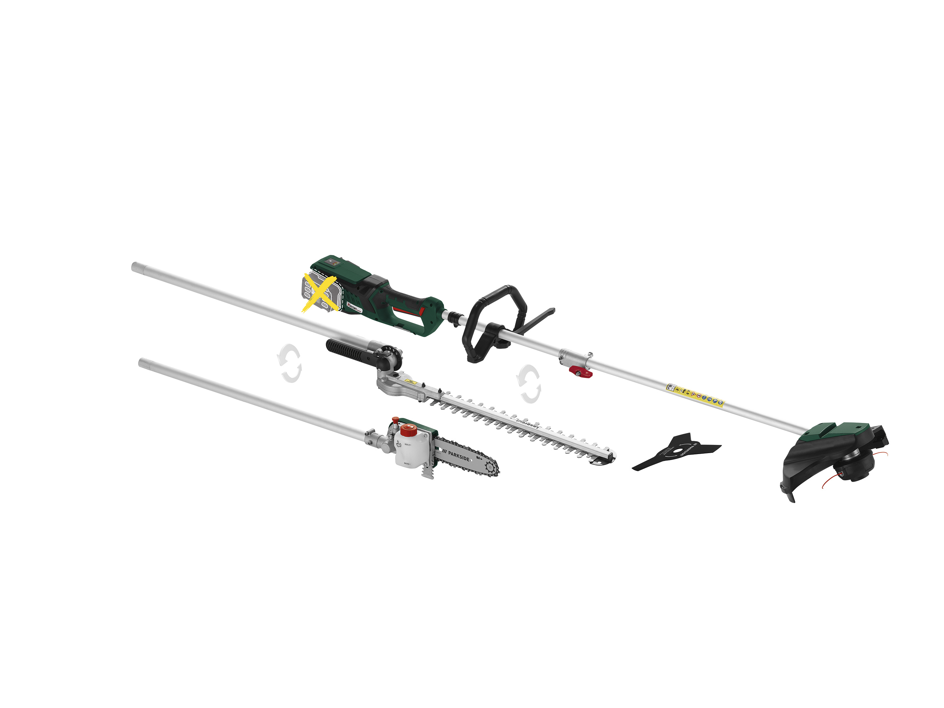 PARKSIDE® Outil de jardin multifonction sans fil PGKGA 40-Li B2, 40 V