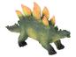 Un dinosaure vert avec des épines orange.