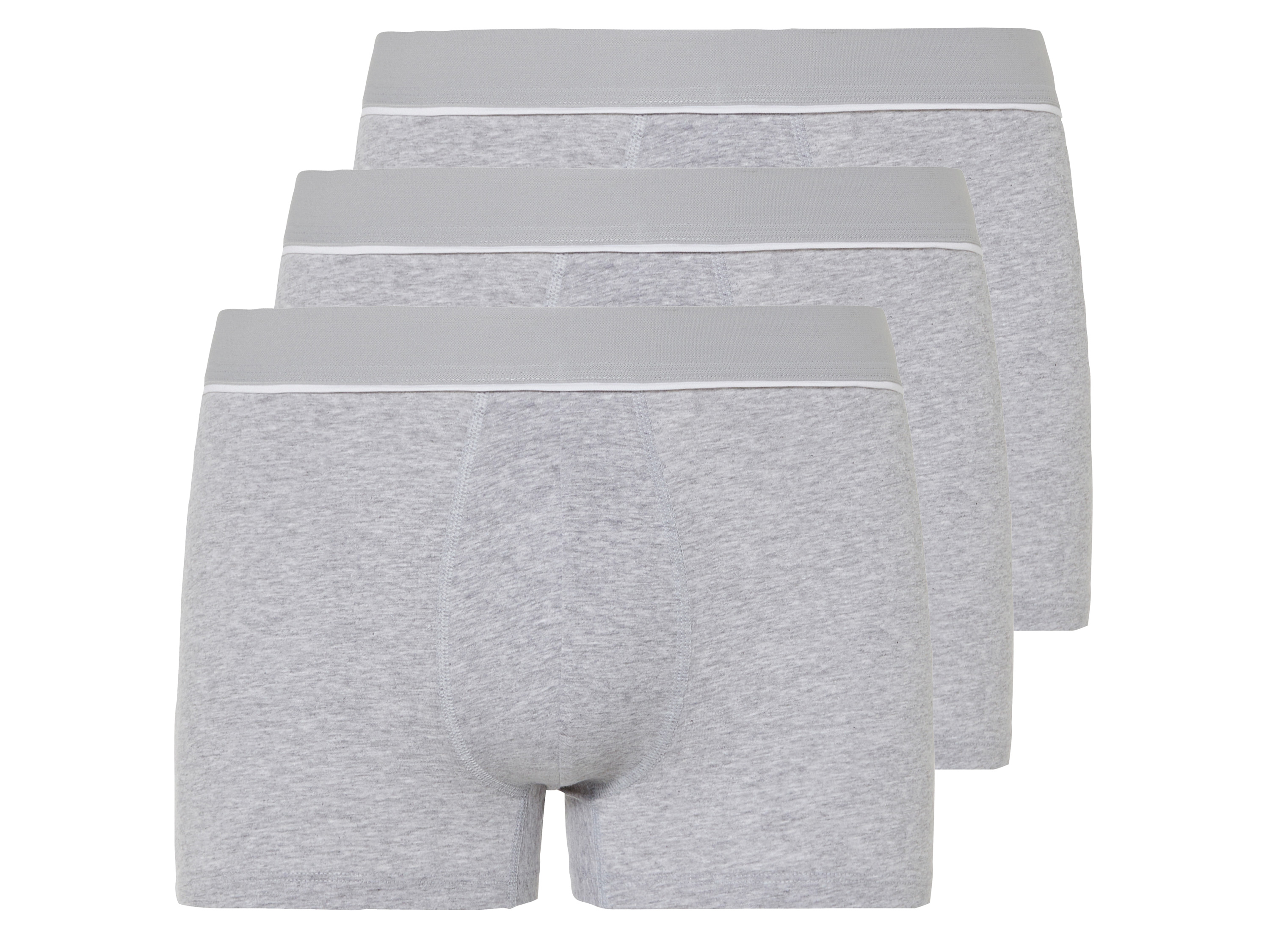 LIVERGY® Lot de 3 boxers homme (L, gris)