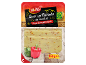 Fromage en tranches au paprika, emballage de 150g avec logo végétarien.