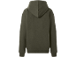Vue arrière d'un sweat à capuche vert foncé