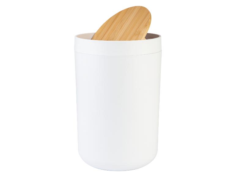 Poubelle de salle de bains ou Miroir grossissant en bambou