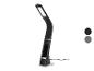 Lampe de bureau LED noire et grise avec bras flexible et commande tactile
