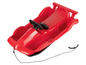 Luge rouge avec volant pour enfants