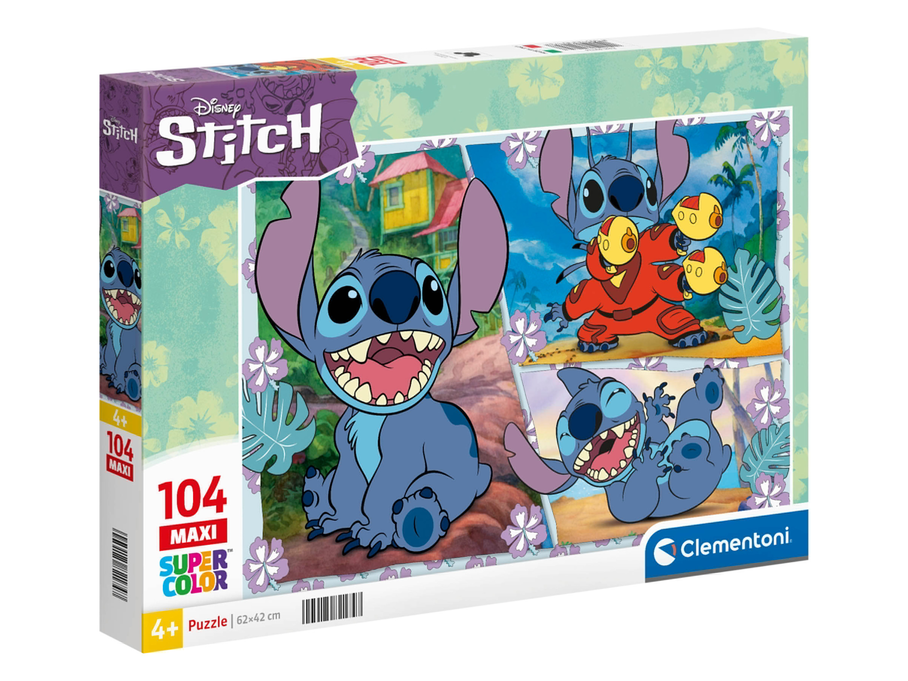 Clementoni Puzzle pour enfant (stitch maxi-puzzle 104 pièces)