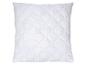 Oreiller blanc matelassé avec un motif circulaire