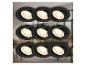 Lot de neuf spots LED encastrables Briloner noirs à lumière chaude