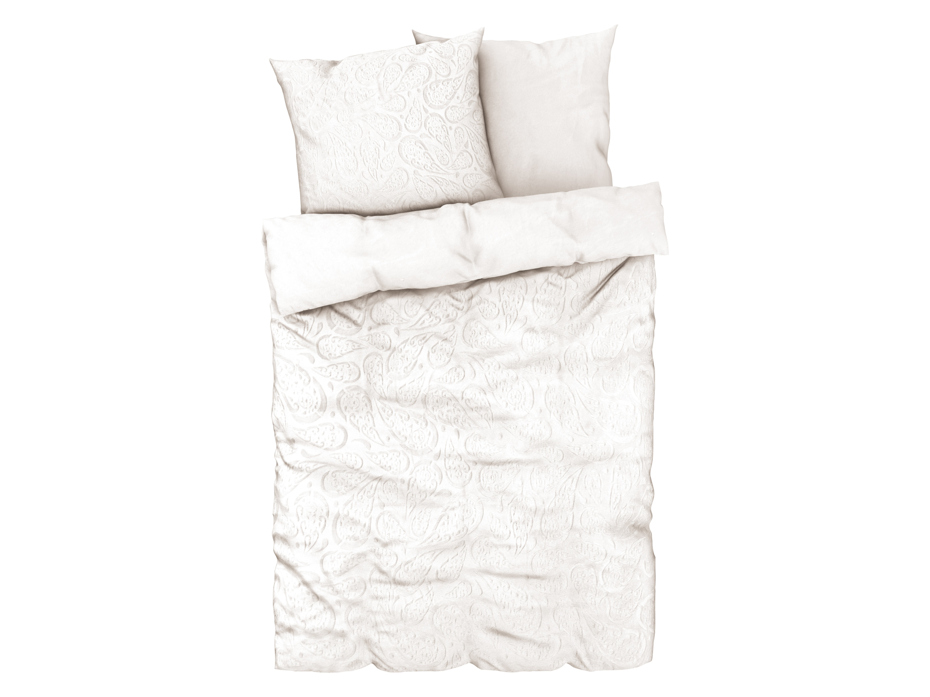 LIVARNO home Parure de lit en peluche, 260 x 240 cm (blanc)
