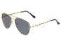 Lunettes de soleil aviateur avec monture dorée et verres foncés