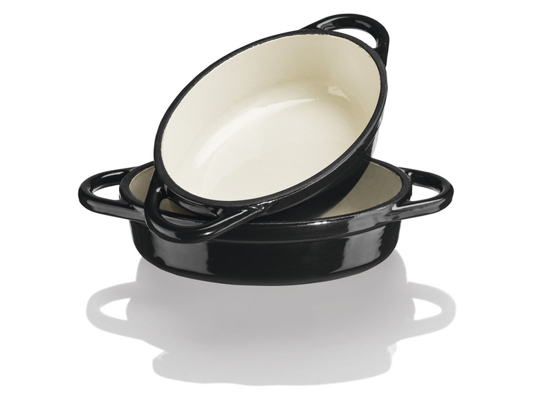 Aller en mode plein écran : Lot de 2 mini-plats à four en fonte, 14,5 x 10 cm - Image 6
