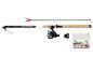 Ensemble de pêche Crivit : canne Multi-X Feeder, moulinet et accessoires.