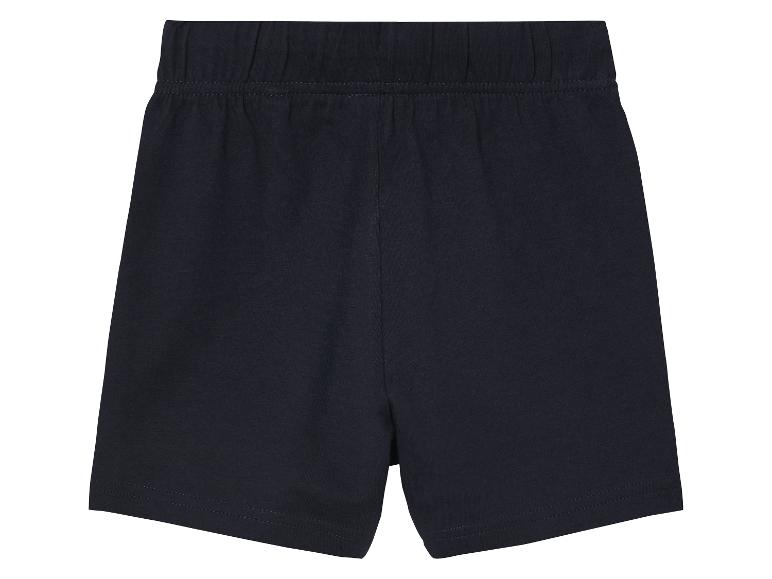 Shorts en jersey bleu marine pour enfant.