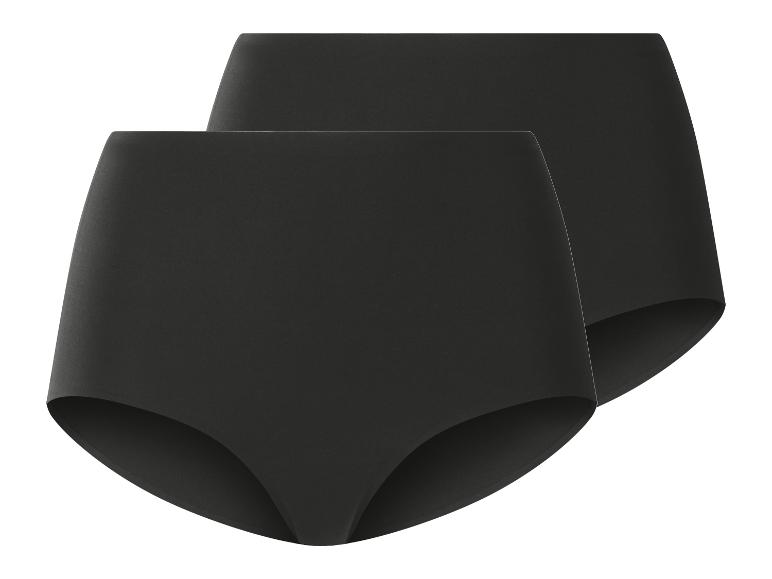 Deux culottes noires taille haute pour femme