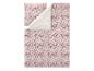Parure de lit à motif floral rose et beige