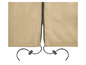 Housse de protection beige avec fermeture éclair et cordon