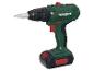 Perceuse-visseuse sans fil Parkside verte.