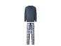 Pyjama homme avec t-shirt bleu à manches longues et pantalon à carreaux.