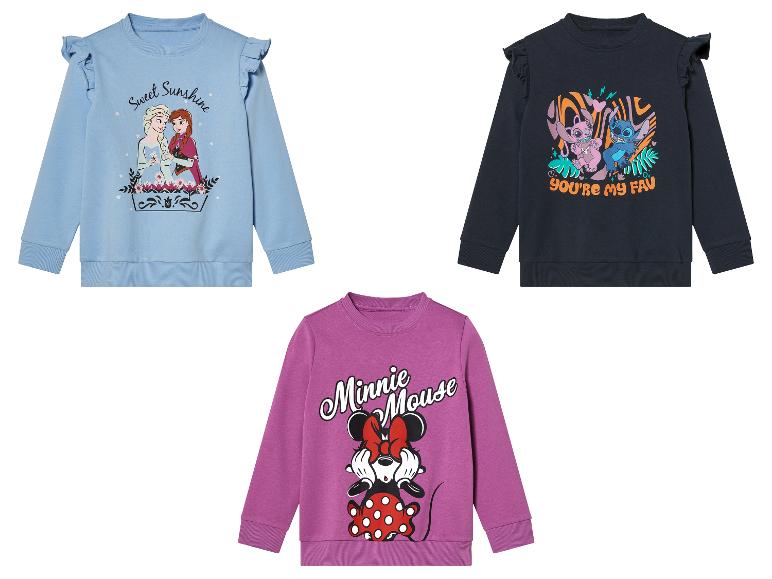 Sweatshirts enfant: Frozen, Stitch et Minnie Mouse.