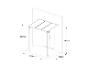 Auvent avec toit transparent et dimensions 219x150x261 cm.