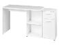 Bureau blanc avec étagères et tiroirs de rangement