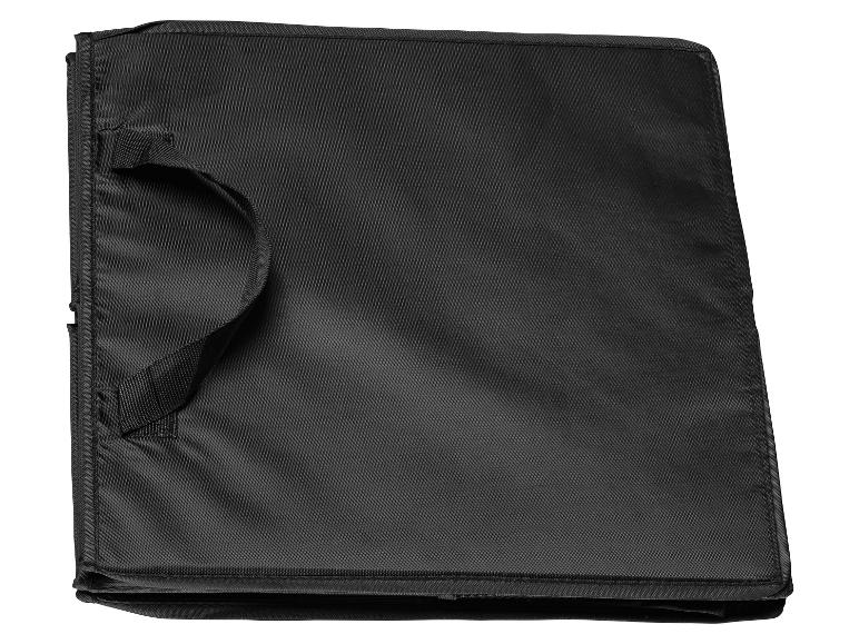 Boîte de rangement pliable noire avec poignée