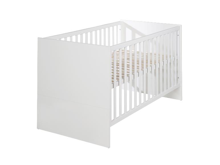 Lit bébé blanc avec sommier à lattes