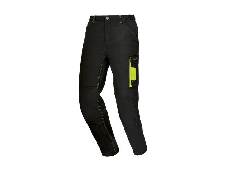 Pantalon de travail noir Parkside avec poches.