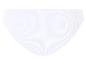 Culotte de maillot de bain blanche côtelée.