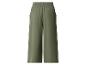 Vue arrière d'un pantalon large vert olive avec taille élastiquée