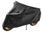Housse de moto noire, protectrice contre les intempéries