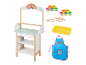 Ensemble de pâte à modeler Play-Doh avec stand en bois et accessoires.