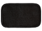 Écusson rectangulaire noir avec bordure cousue.