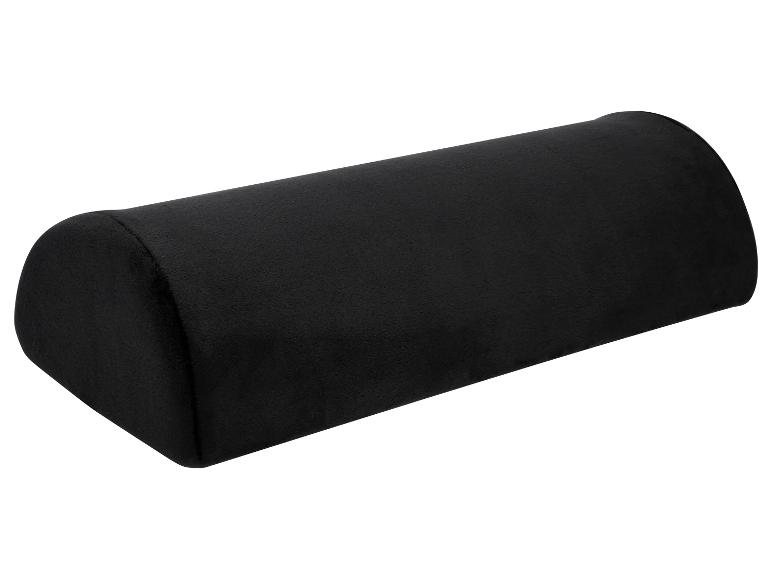 Coussin traversin noir semi-rond pour le cou ou le dos