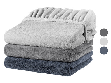 LIVARNO home Drap-housse en polaire, 180-200 x 200 cm