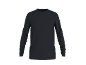T-shirt à manches longues noir pour homme avec logo discret sur la poitrine.