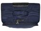 Valise de voyage bleue avec poignée rétractable et serrure à combinaison