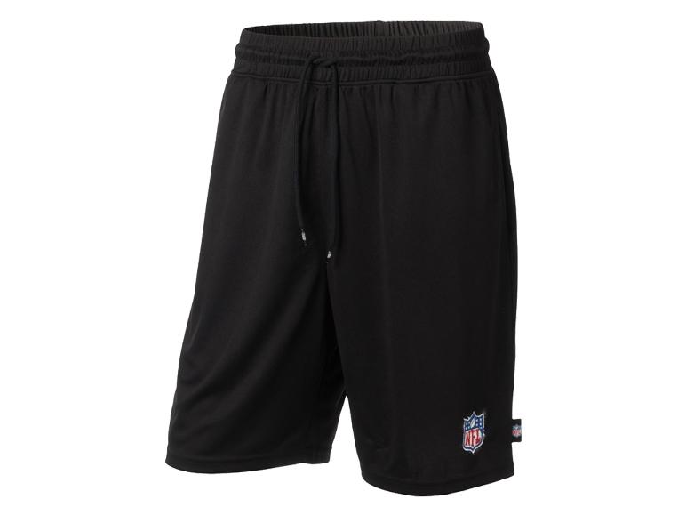 Shorts noirs pour hommes avec logo NFL