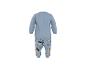 Ensemble de pyjama bleu clair pour enfant avec motif de personnage de dessin animé et pois.