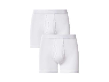 ESMARA MEN Boxers homme, lot de 2 (blanc, S)